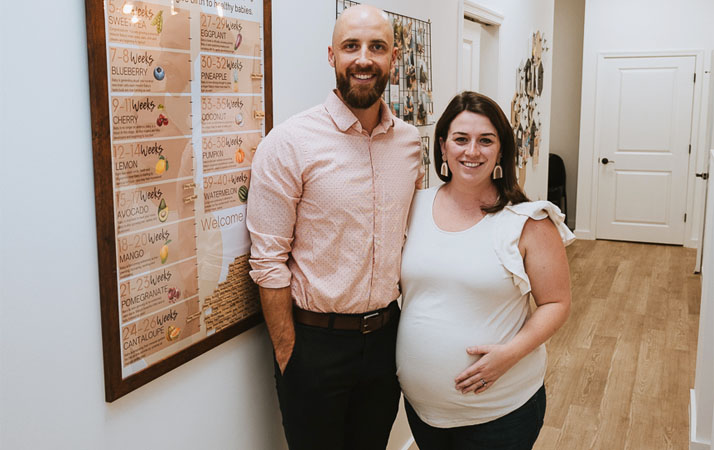 Chiropractor Frederick MD Adam Smith With Pregnant Patient Chiropractor Frederick MD Adam Smith With Pregnant Patient